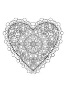 Valentijn hart kleurplaat 28